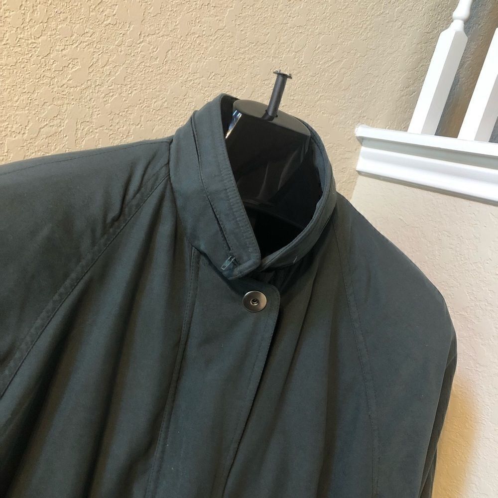 London Fog olive microfiber jacket sz medium - Picture 4 of 10